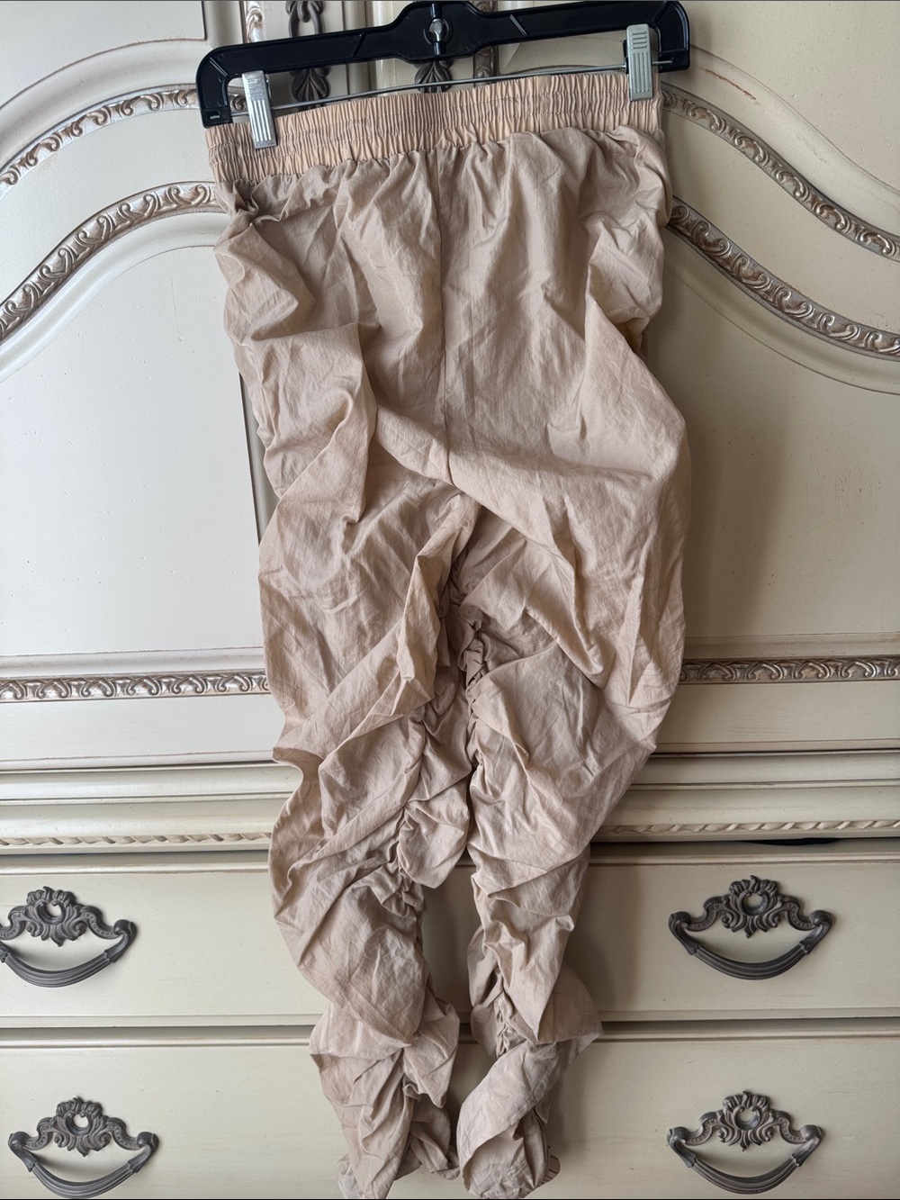 Magaschoni Beige Ruched Leggings
